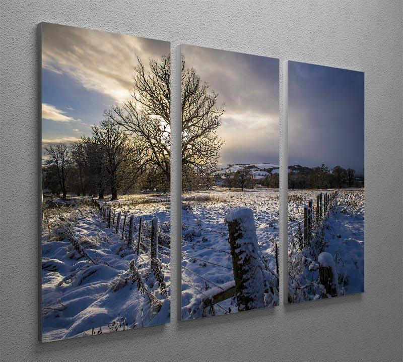 Low light on a winters day 3 Split Panel Canvas Print - Canvas Art Rocks - 2