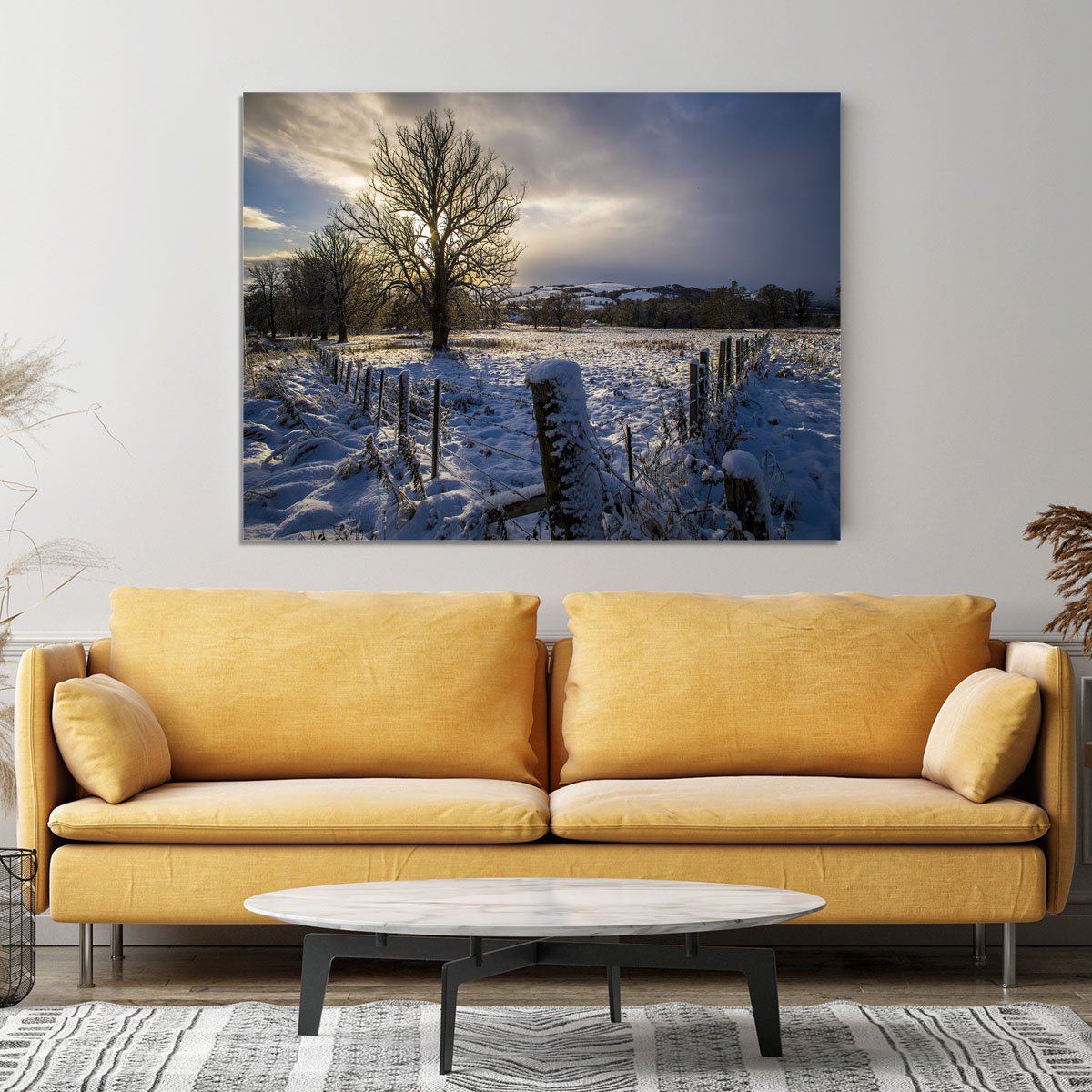 Low light on a winters day Canvas Print or Poster