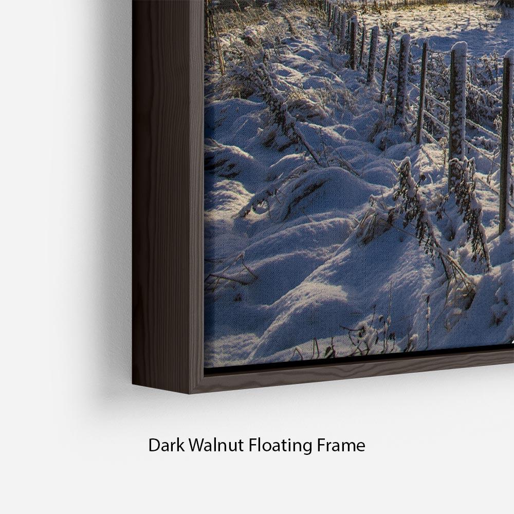 Low light on a winters day Floating Frame Canvas - Canvas Art Rocks - 6