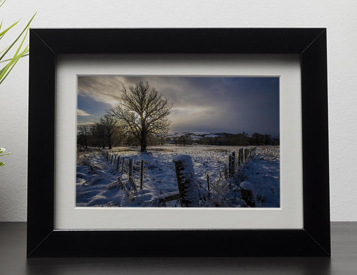 Low light on a winters day Framed Print - Canvas Art Rocks - 1