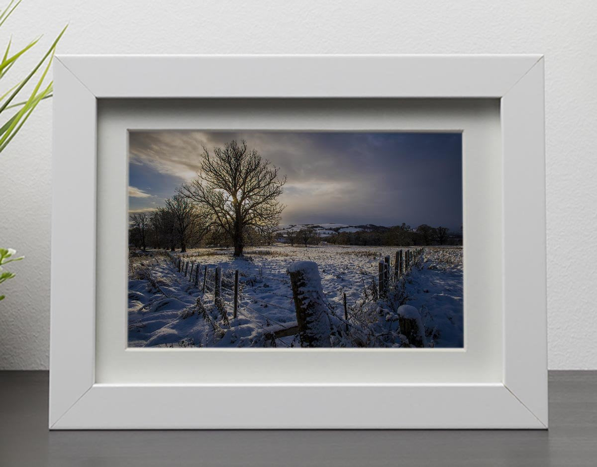 Low light on a winters day Framed Print - Canvas Art Rocks - 3