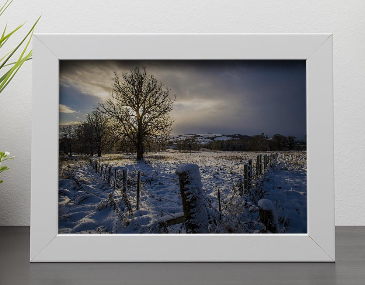Low light on a winters day Framed Print - Canvas Art Rocks - 4