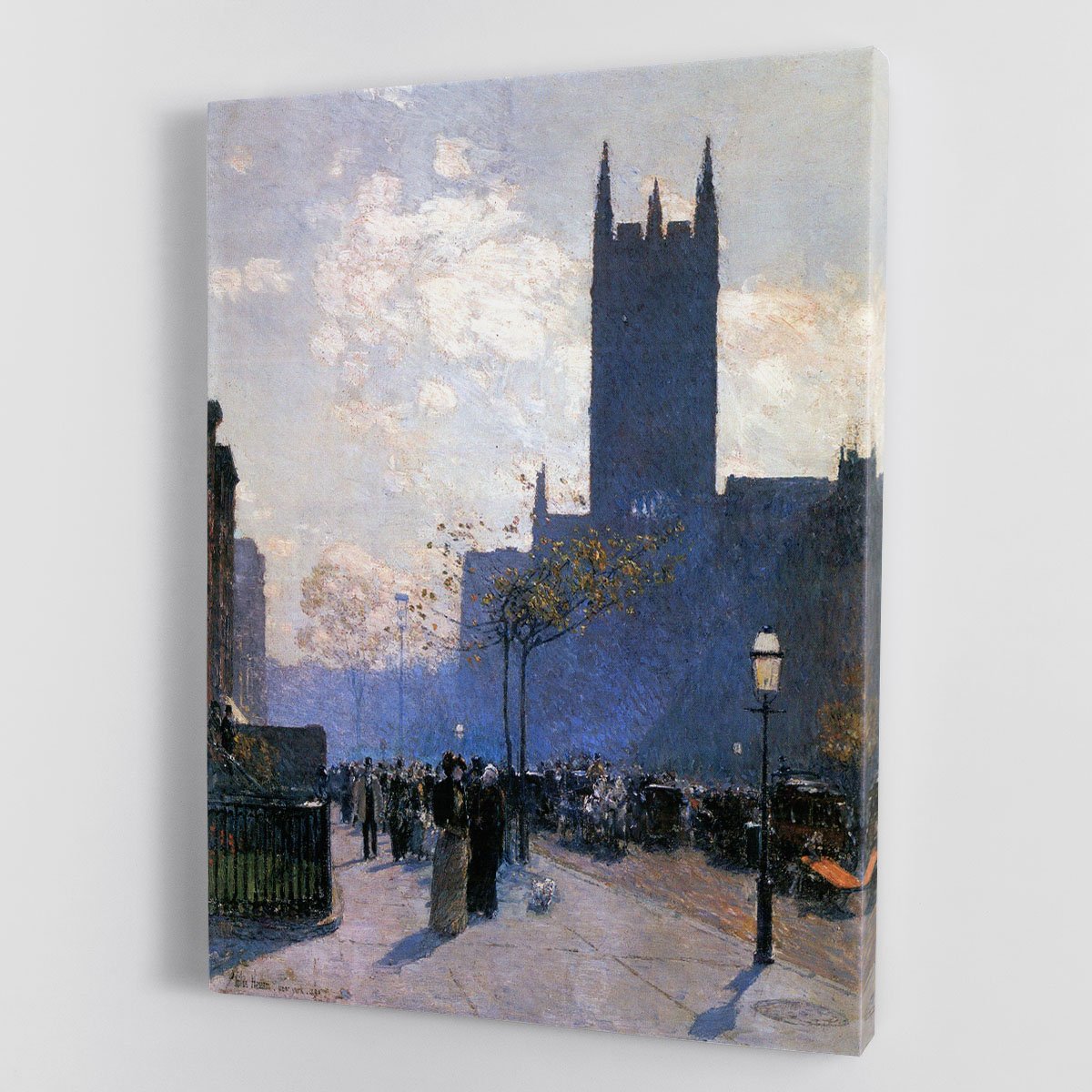 Lower Fifth Avenue by Hassam Canvas Print or Poster