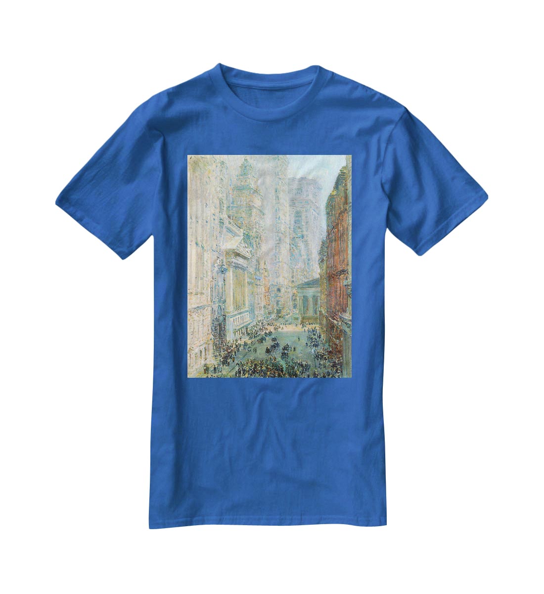 Lower Manhattan by Hassam T-Shirt - Canvas Art Rocks - 2