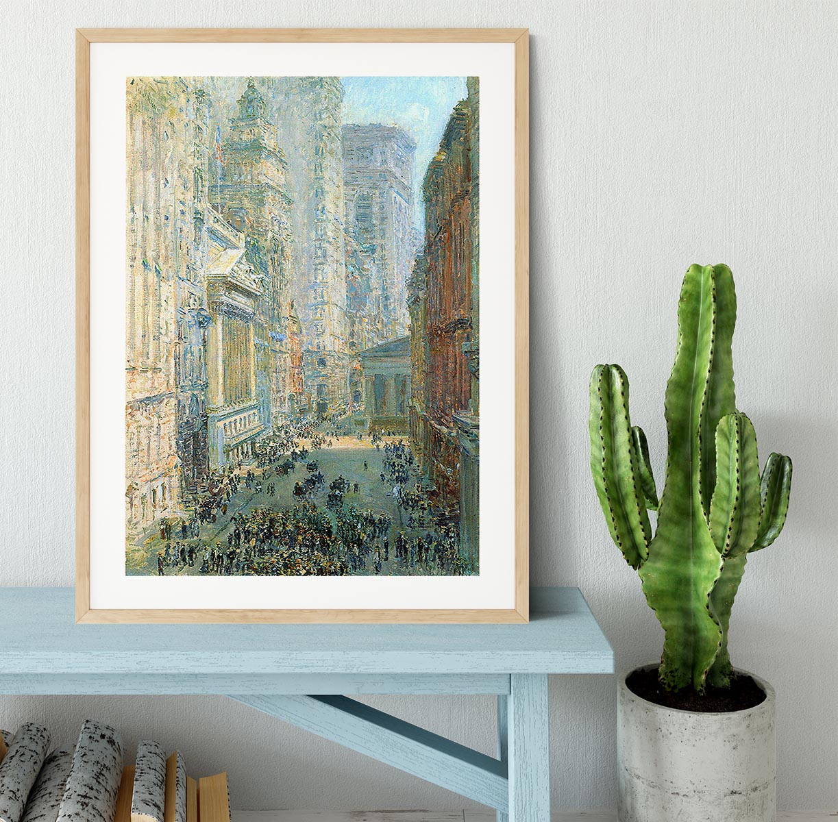 Lower Manhattan by Hassam Framed Print - Canvas Art Rocks - 3