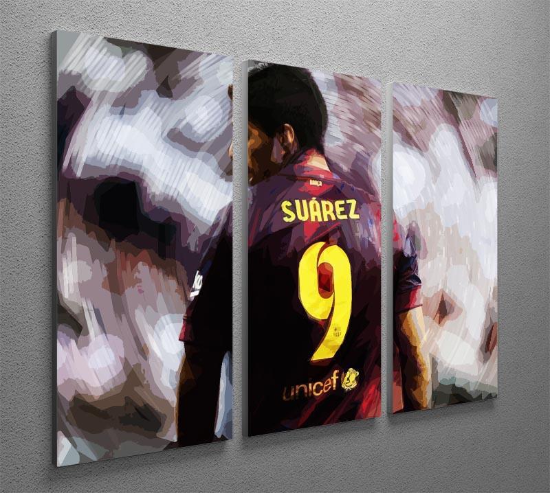 Luis Suarez Barcelona 3 Split Panel Canvas Print - Canvas Art Rocks - 2
