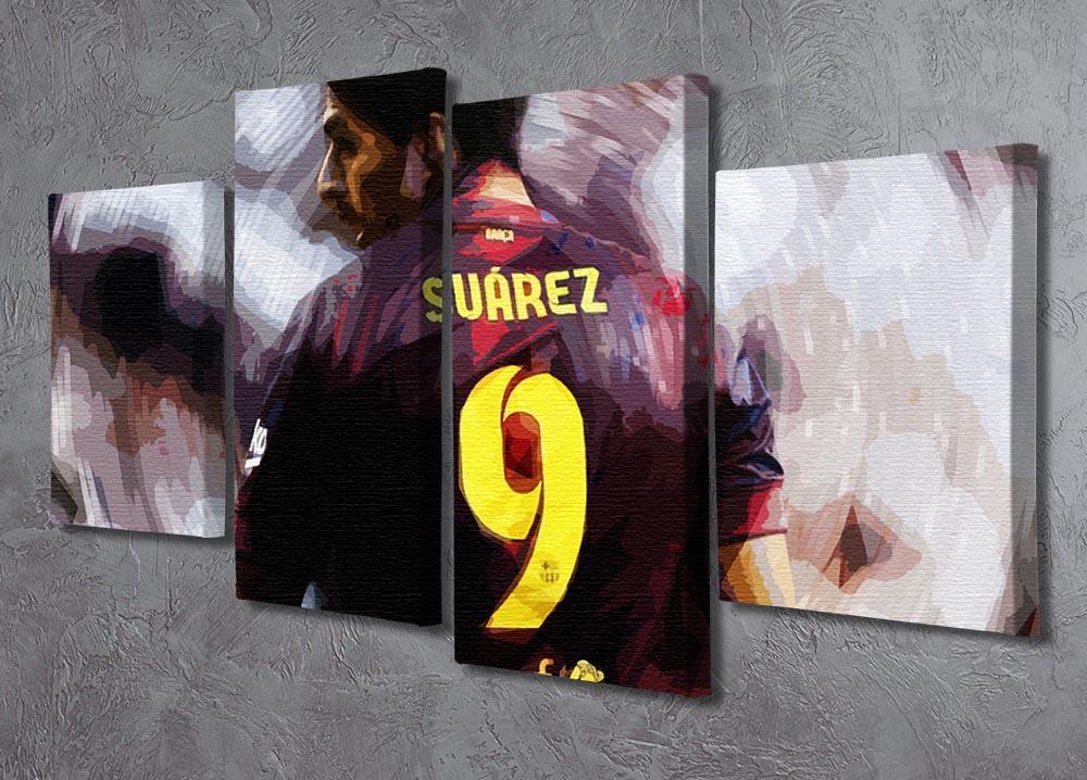 Luis Suarez Barcelona 4 Split Panel Canvas - Canvas Art Rocks - 2