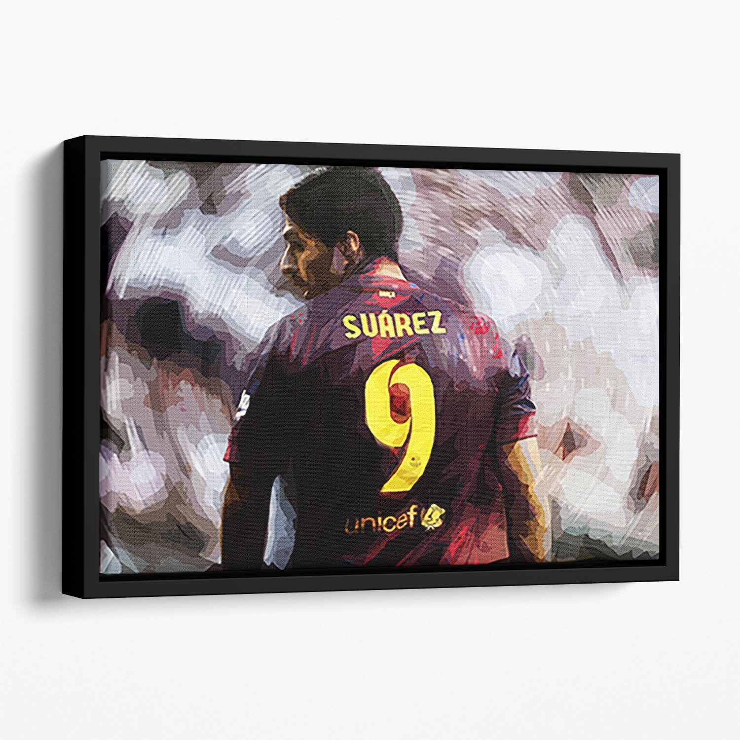 Luis Suarez Barcelona Floating Framed Canvas
