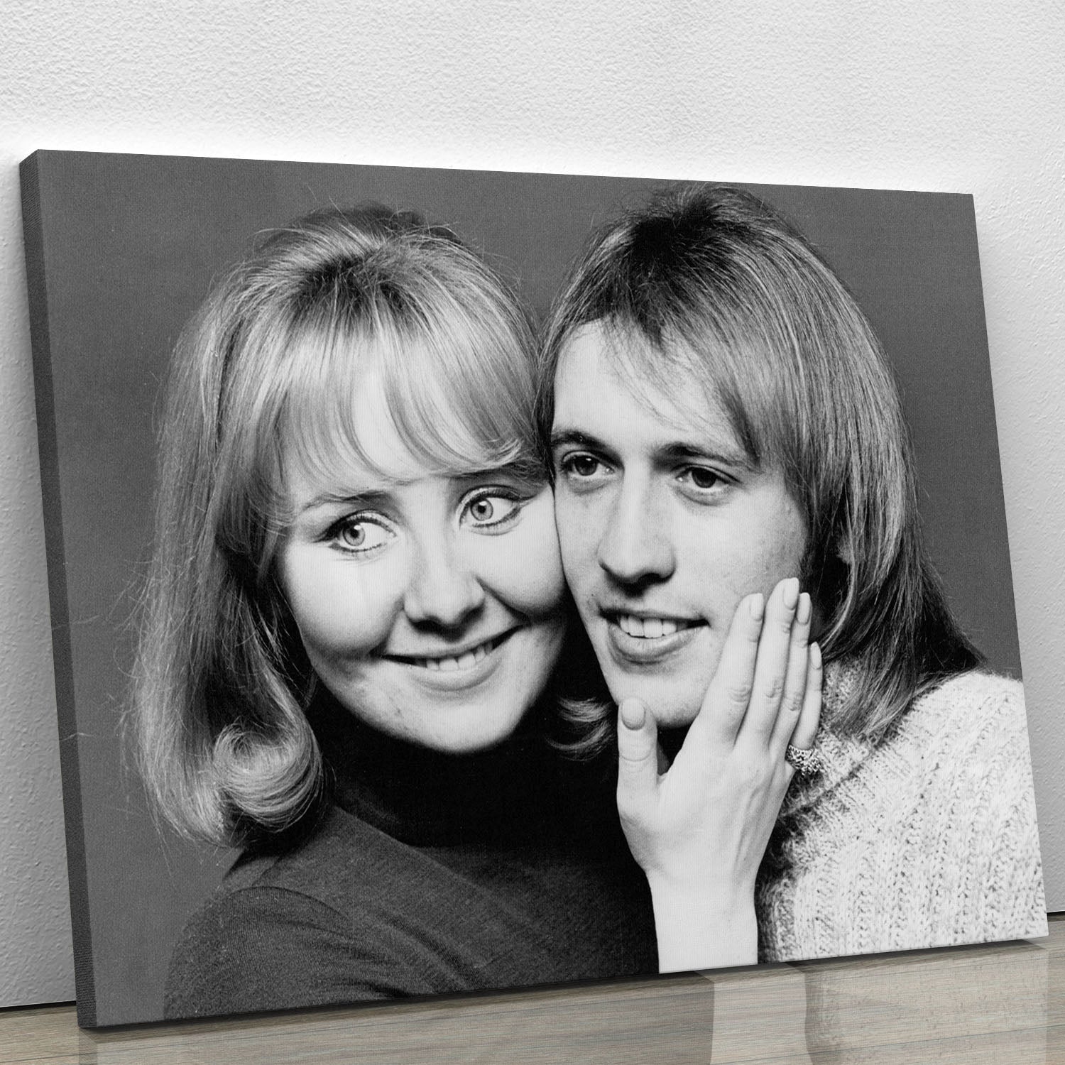 Lulu with Maurice Gibb of the Bee Gees Canvas Print or Poster - Canvas Art Rocks - 1