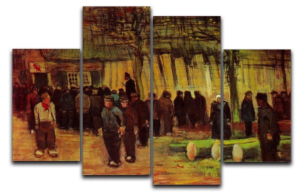 Lumber Sale by Van Gogh 4 Split Panel Canvas  - Canvas Art Rocks - 1