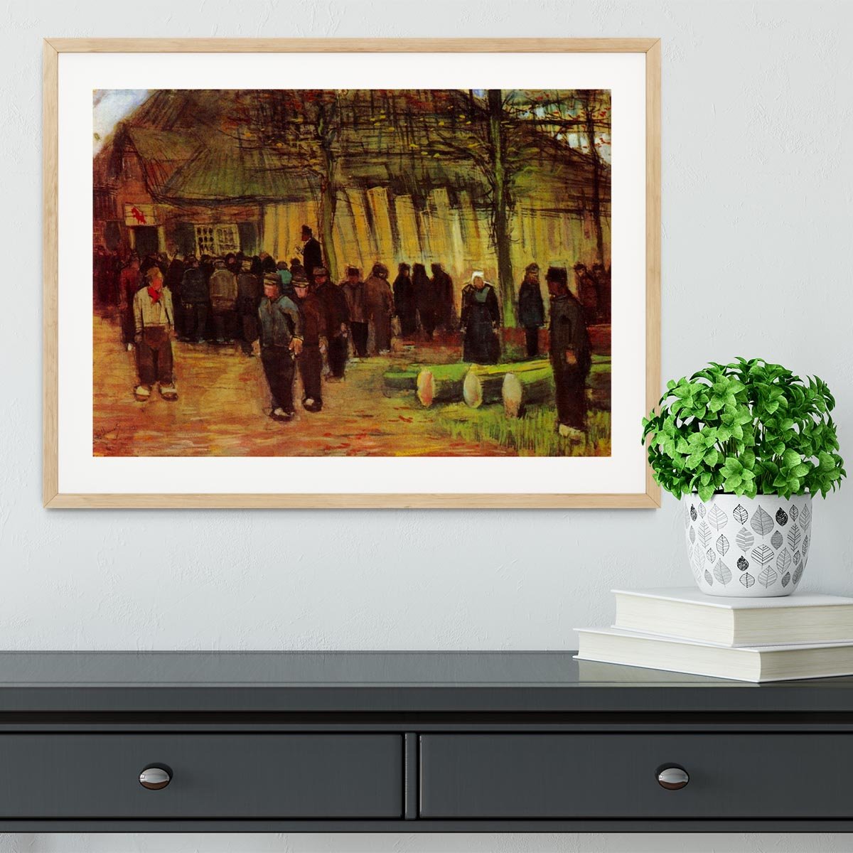 Lumber Sale by Van Gogh Framed Print - Canvas Art Rocks - 3