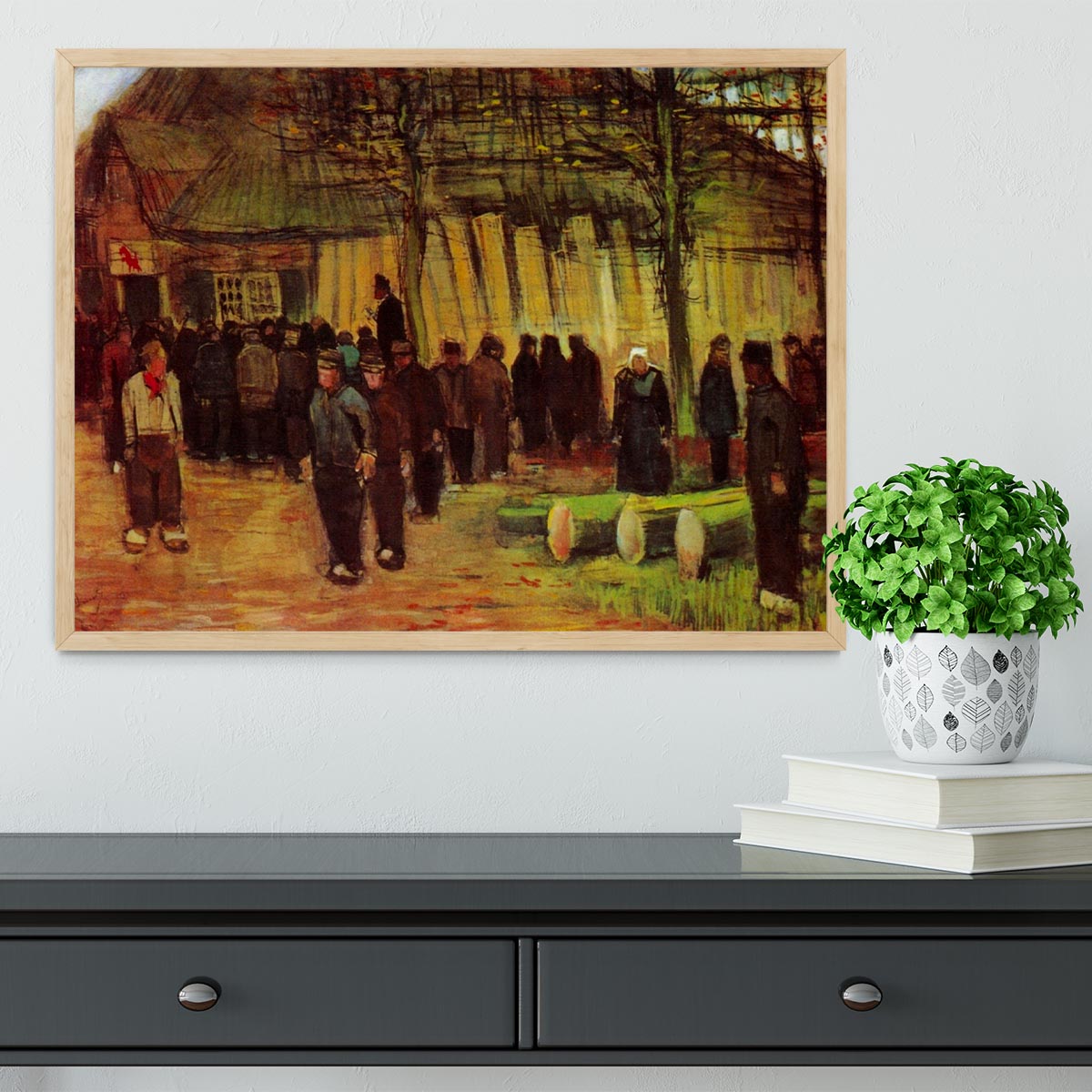 Lumber Sale by Van Gogh Framed Print - Canvas Art Rocks - 4