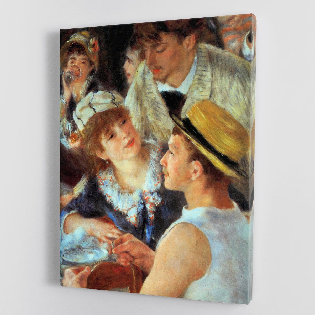 Lunch on the boat party detail by Renoir Canvas Print or Poster