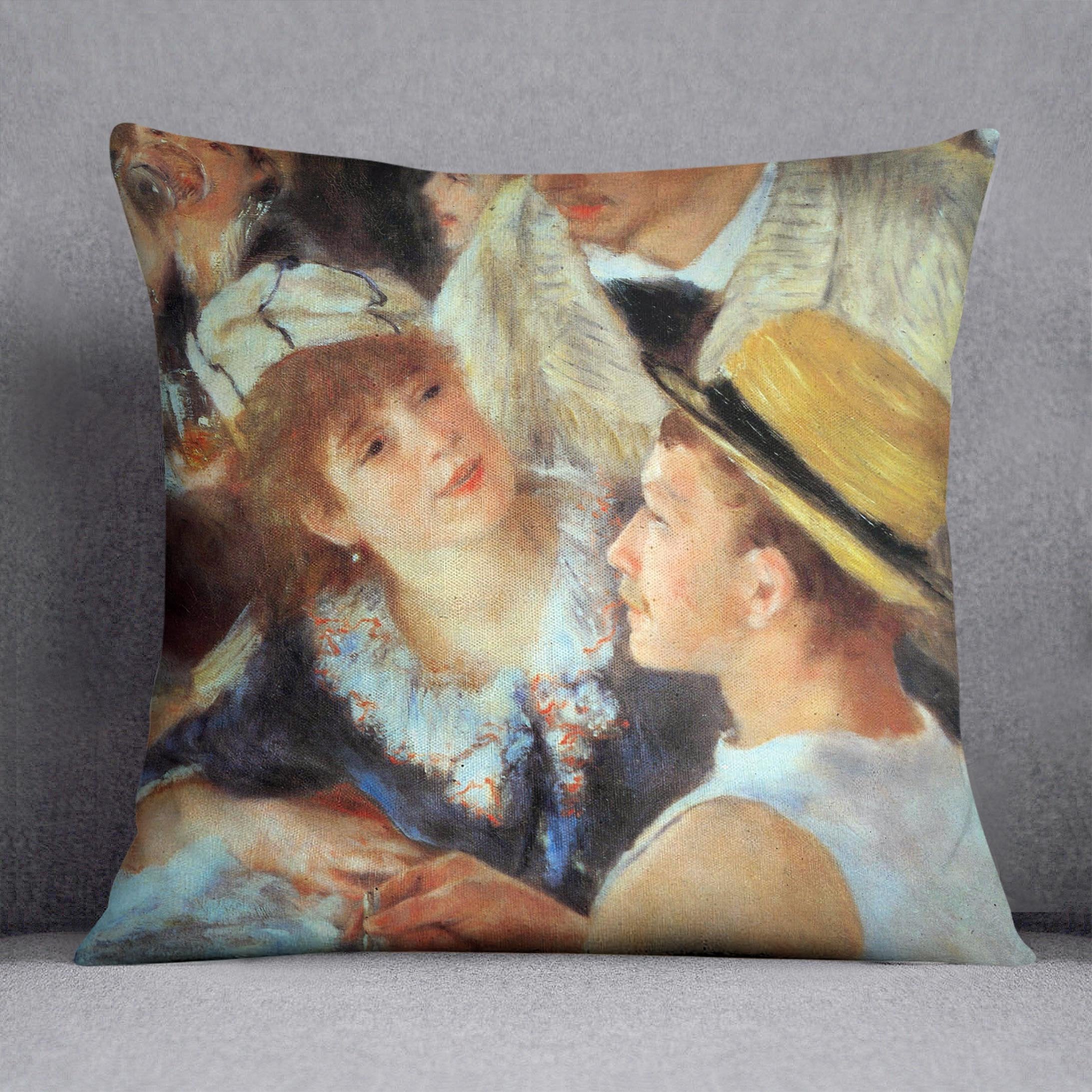 Lunch on the boat party detail by Renoir Throw Pillow