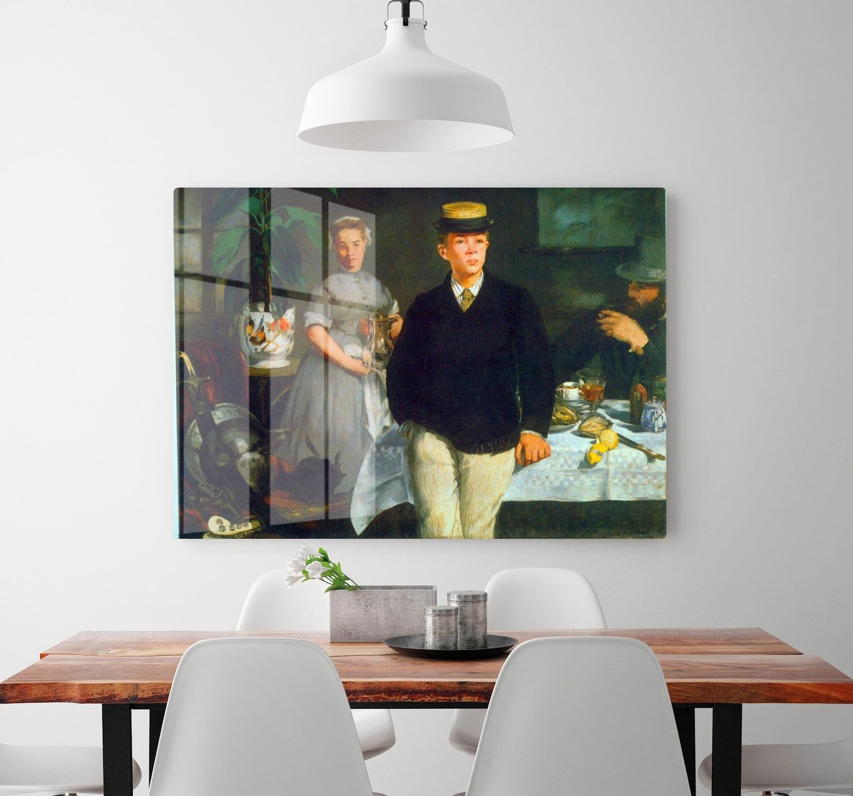 Luncheon by Manet HD Metal Print