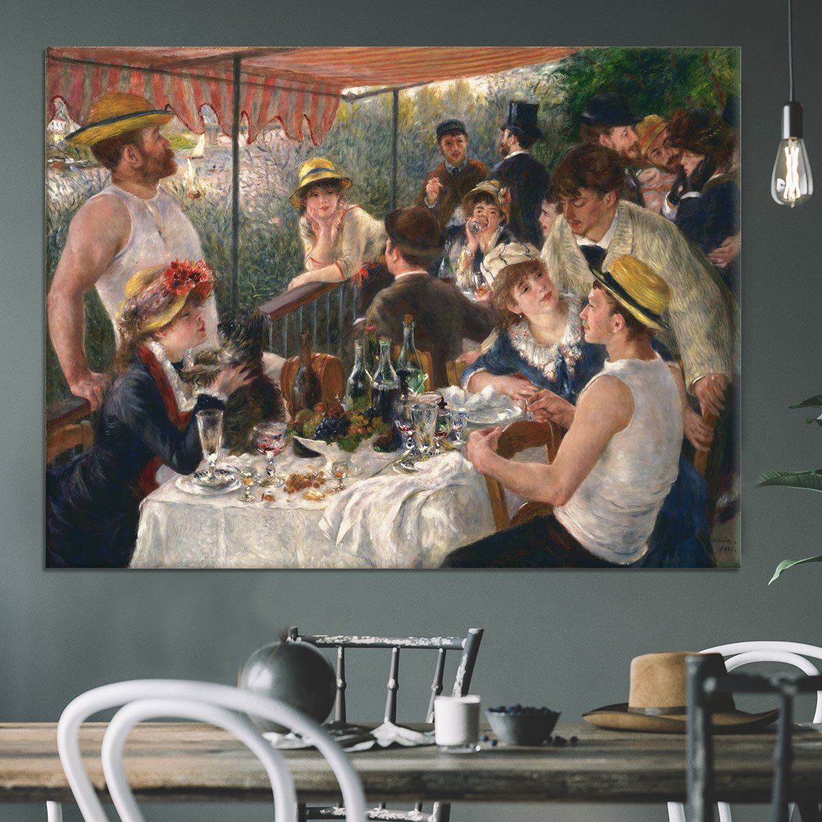Luncheon of the Boating Party by Renoir Canvas Print or Poster