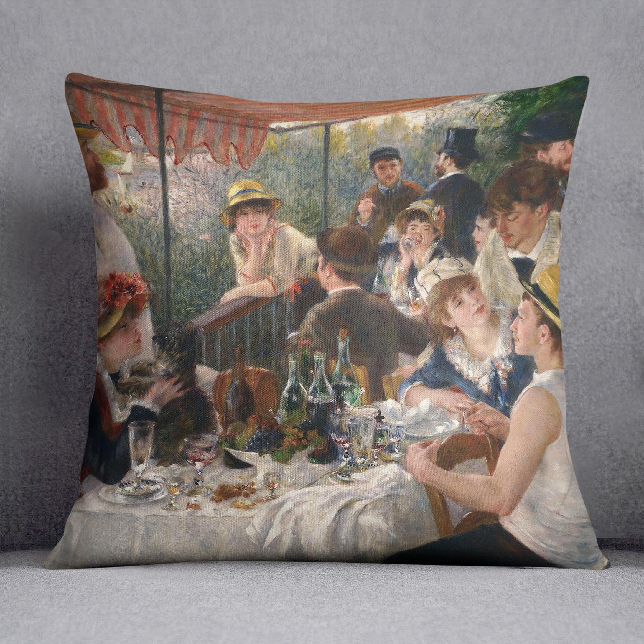 Luncheon of the Boating Party by Renoir Throw Pillow