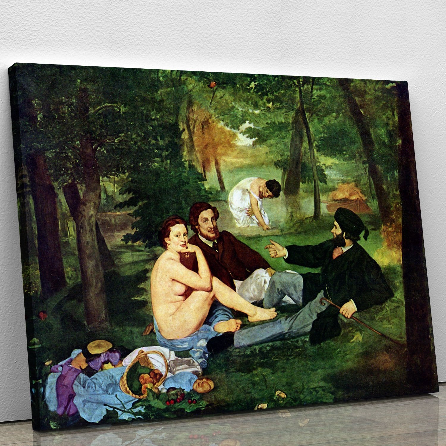 Luncheon on The Grass 1863 by Manet Canvas Print or Poster