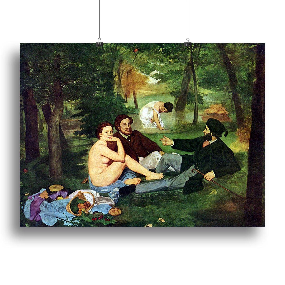 Luncheon on The Grass 1863 by Manet Canvas Print or Poster