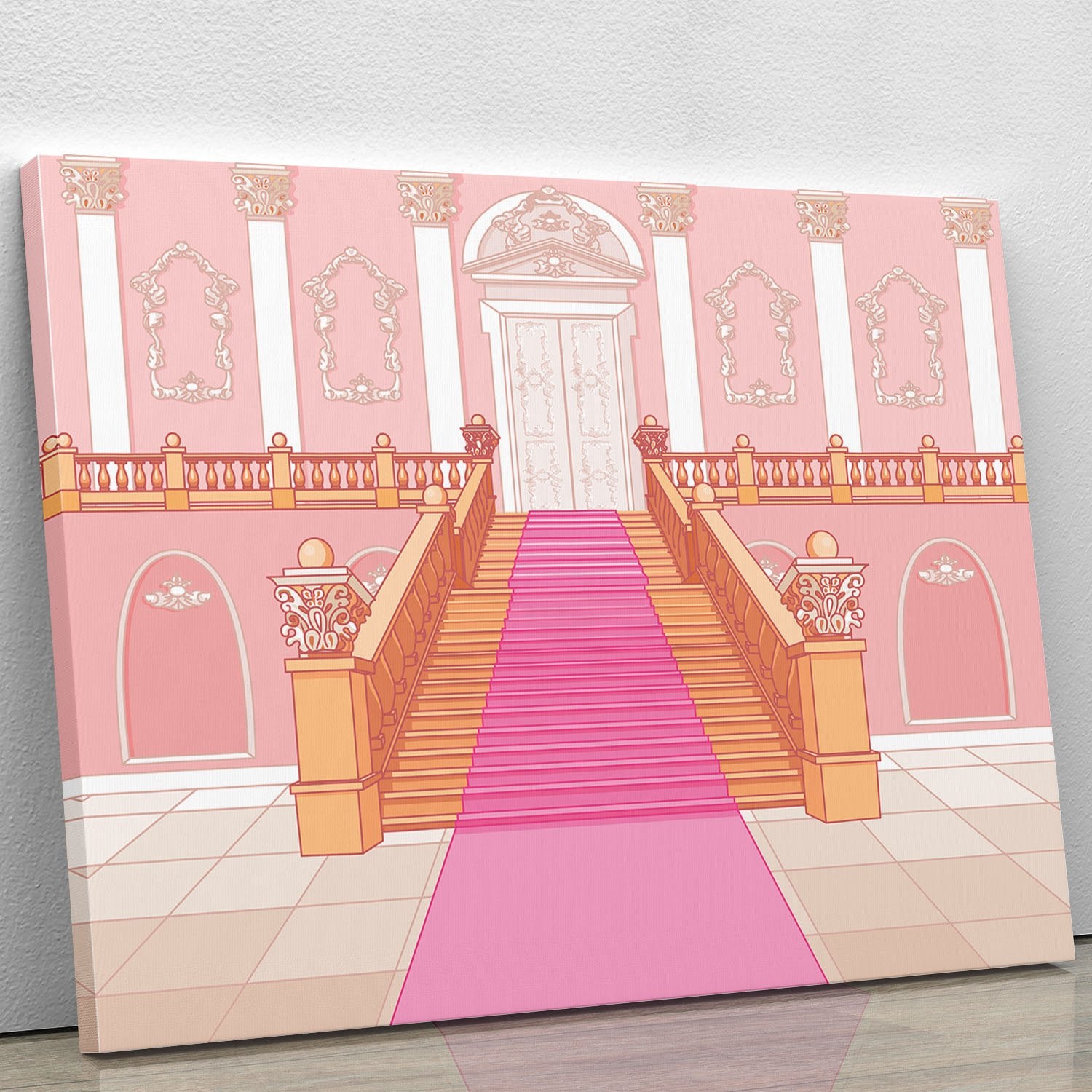 Luxury staircase in the magic palace Canvas Print or Poster