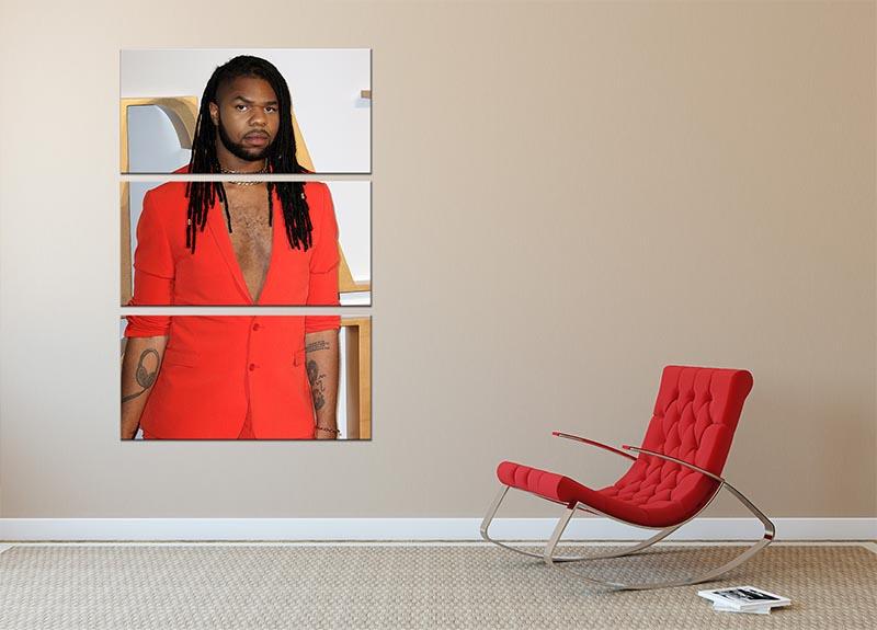 MNEK at A Star is Born UK Premiere 3 Split Panel Canvas Print - Canvas Art Rocks - 2