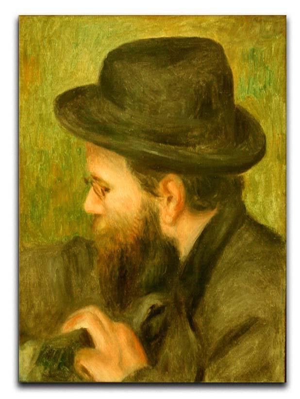 M Bernard man with the black hat by Renoir Canvas Print or Poster  - Canvas Art Rocks - 1