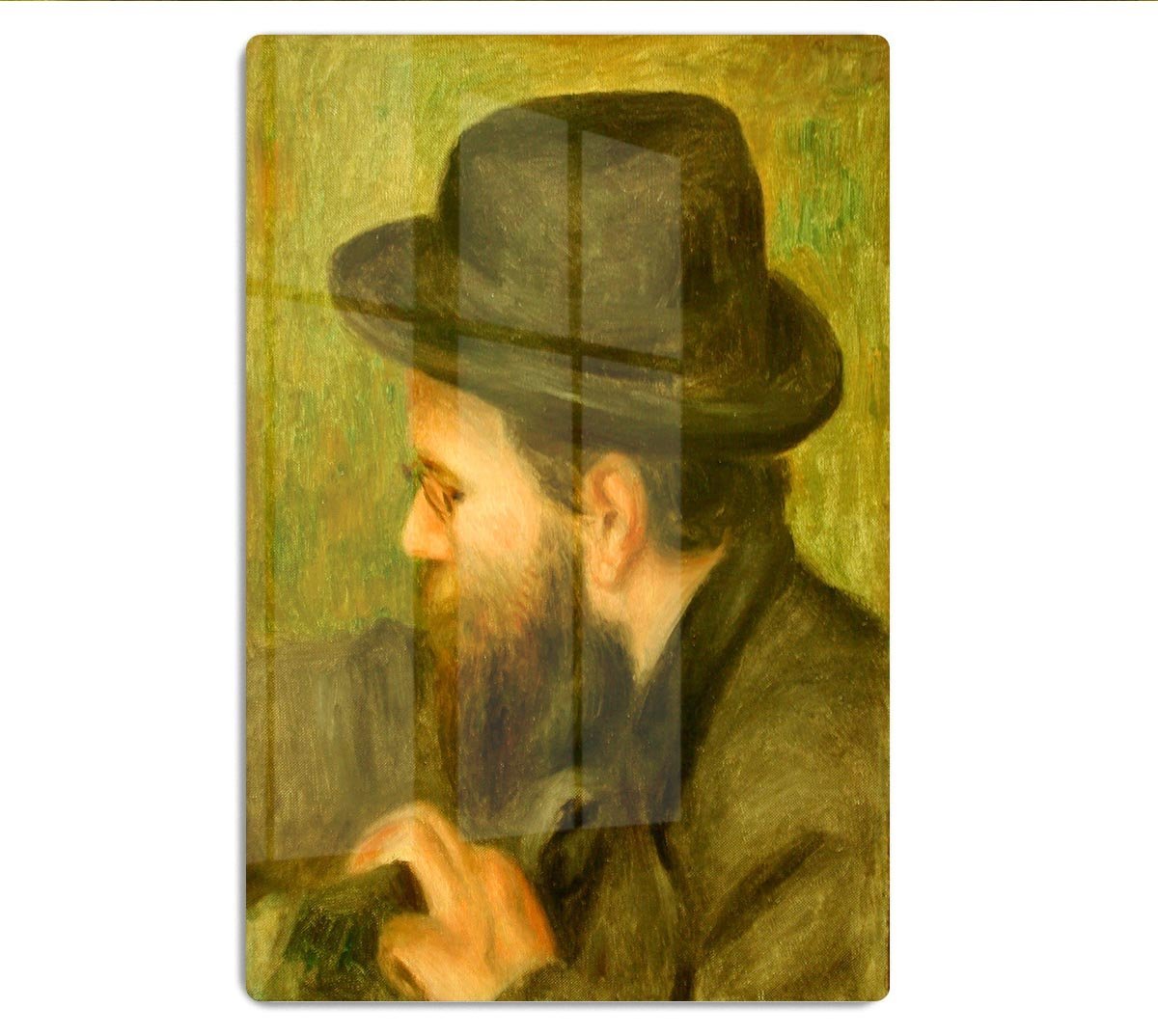 M Bernard man with the black hat by Renoir HD Metal Print