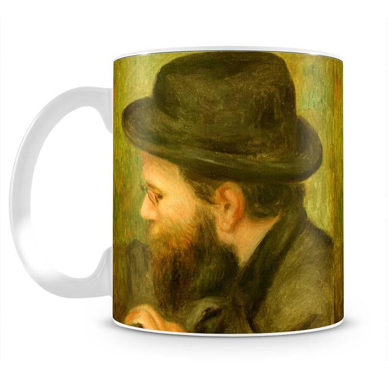 M Bernard man with the black hat by Renoir Mug - Canvas Art Rocks - 2