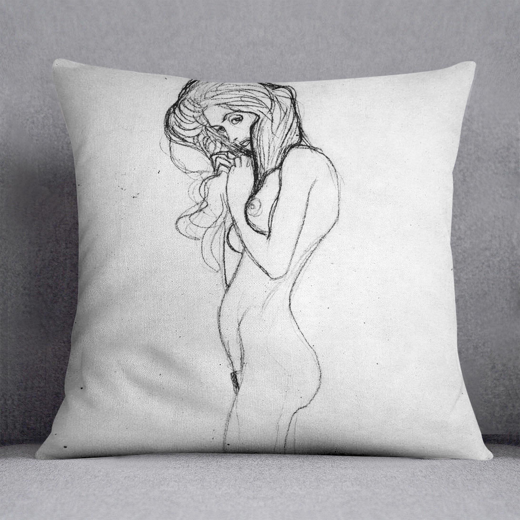 Madalane by Klimt Throw Pillow