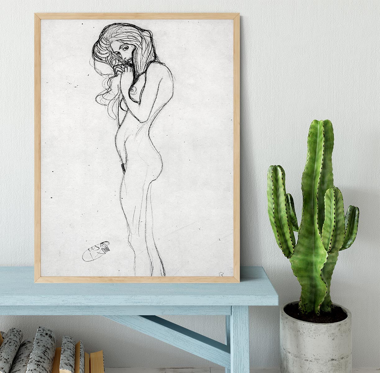 Madalane by Klimt Framed Print - Canvas Art Rocks - 4