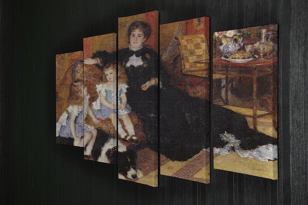 Madame Charpentier and her children by Renoir 5 Split Panel Canvas - Canvas Art Rocks - 2