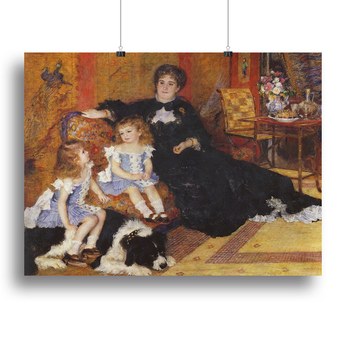Madame Charpentier and her children by Renoir Canvas Print or Poster