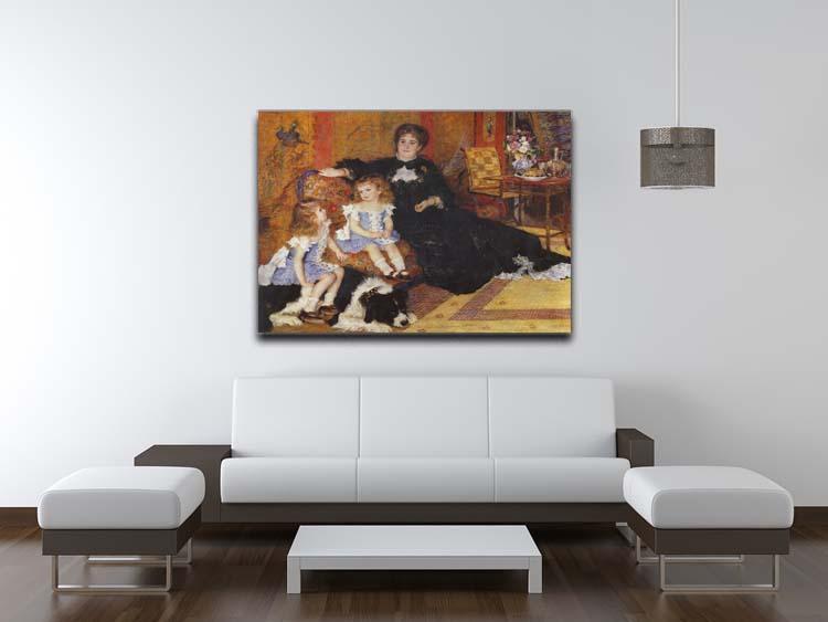 Madame Charpentier and her children by Renoir Canvas Print or Poster - Canvas Art Rocks - 4