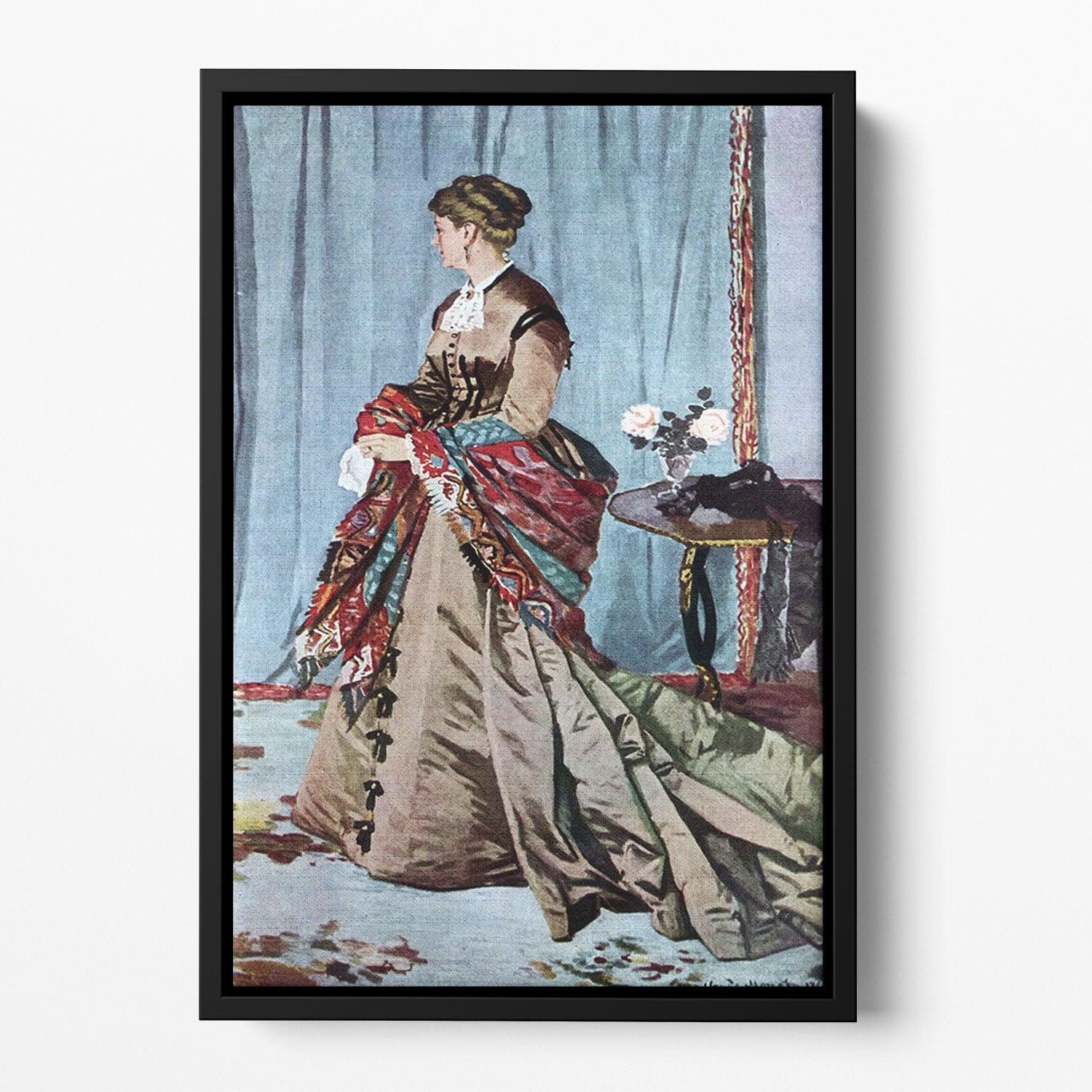 Madame Gaudibert by Monet Floating Framed Canvas