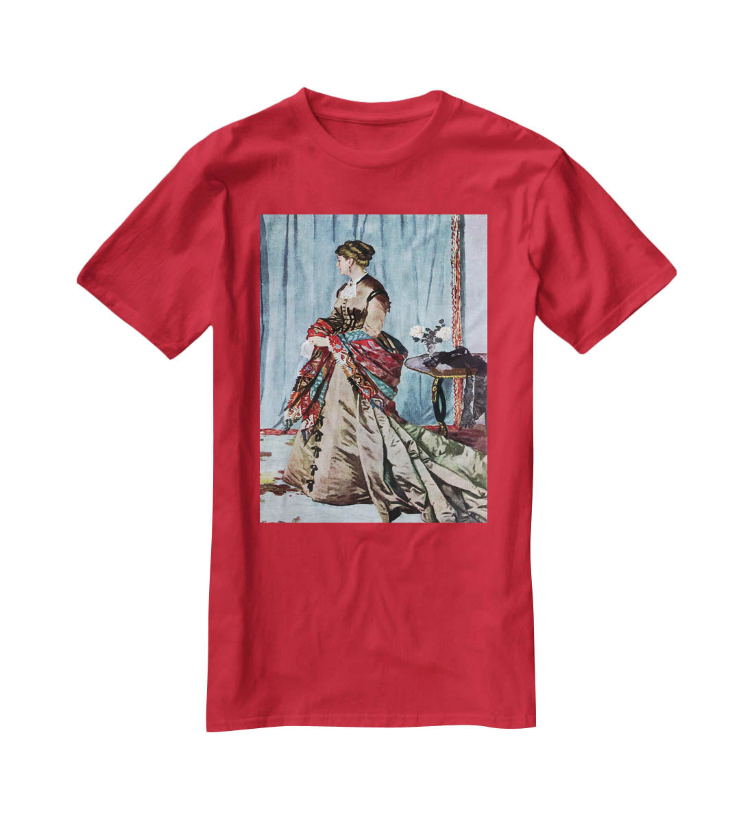 Madame Gaudibert by Monet T-Shirt - Canvas Art Rocks - 4