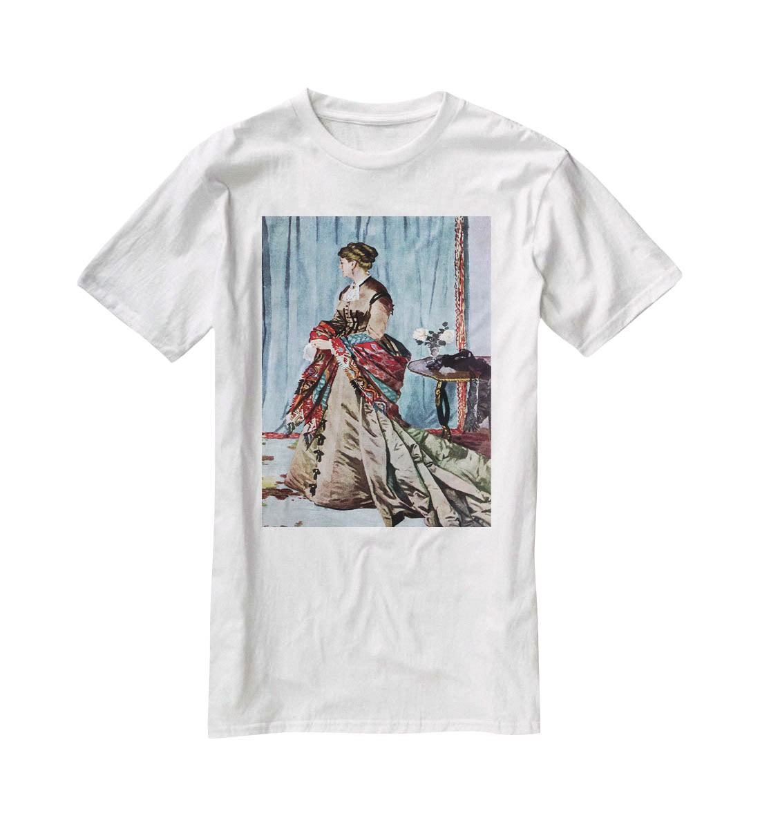 Madame Gaudibert by Monet T-Shirt - Canvas Art Rocks - 5