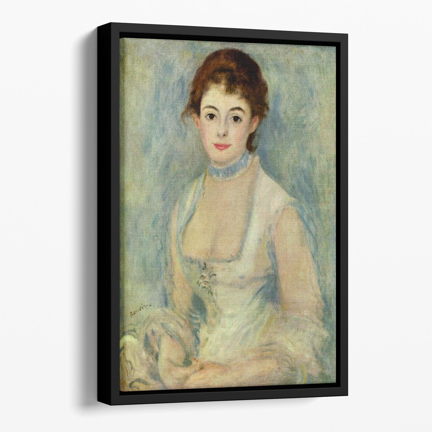 Madame Henriot by Renoir Floating Framed Canvas