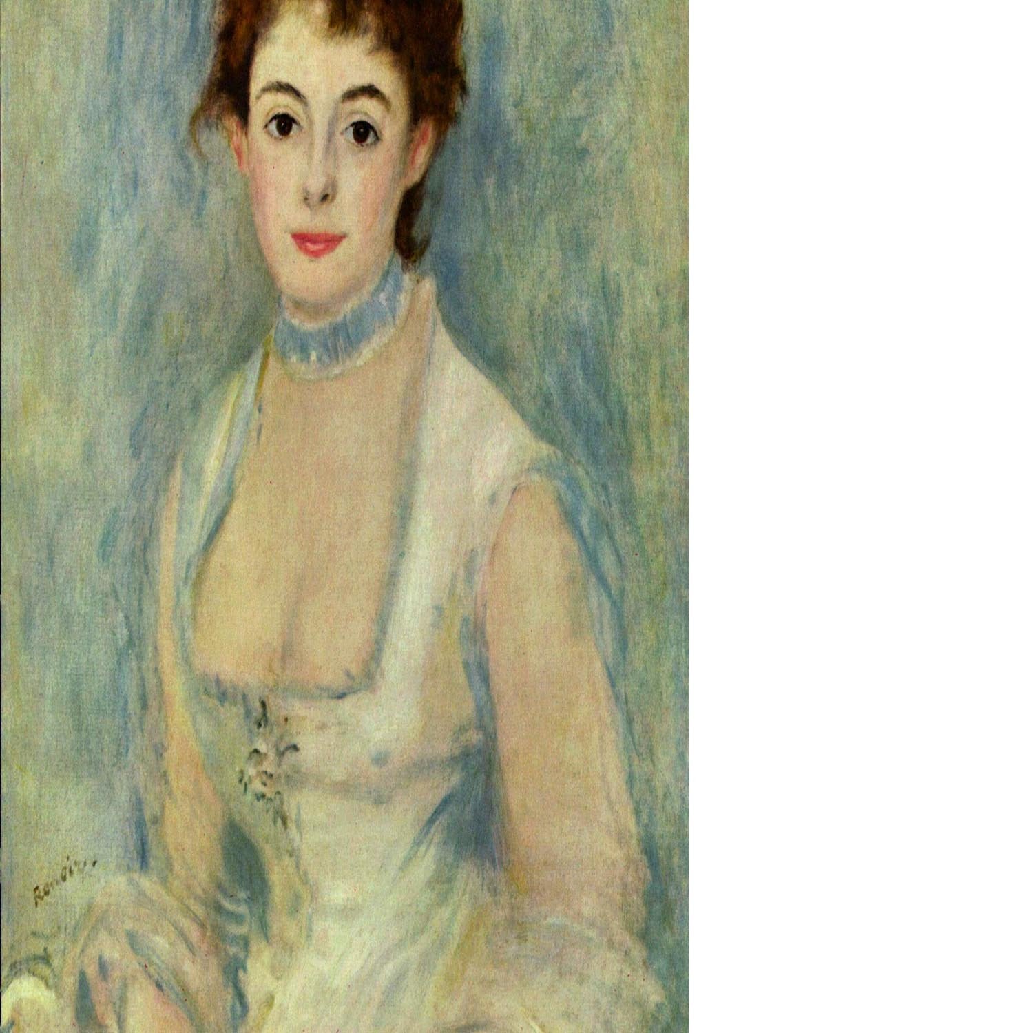 Madame Henriot by Renoir Floating Framed Canvas