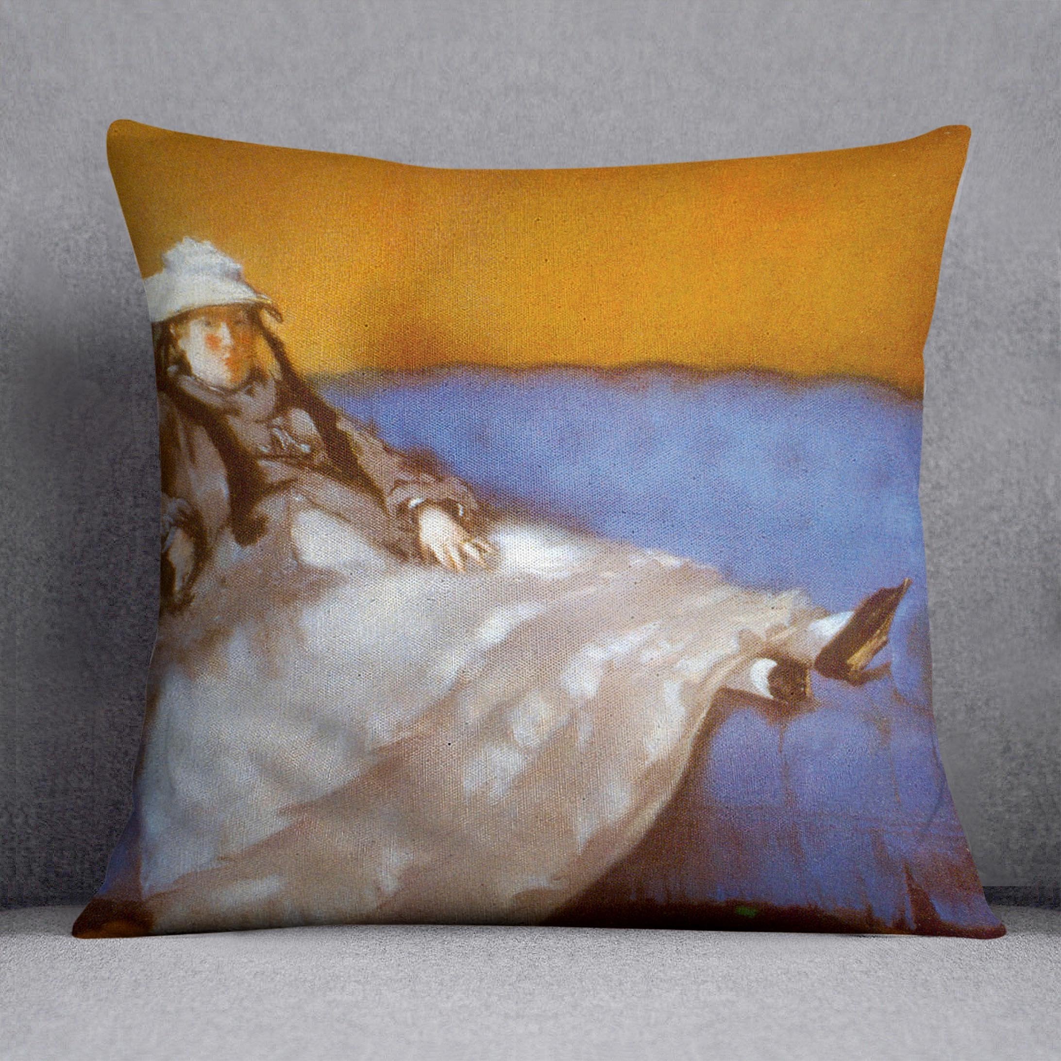 Madame Manet by Manet Throw Pillow