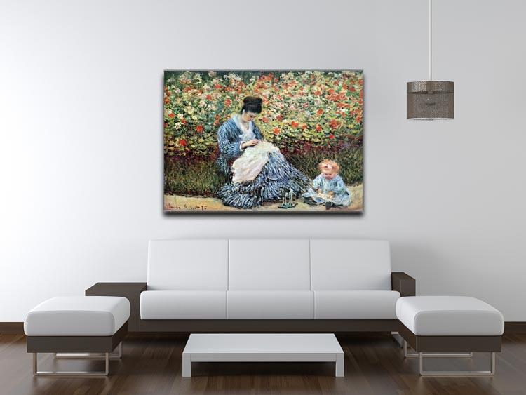 Madame Monet and child by Monet Canvas Print & Poster - Canvas Art Rocks - 4