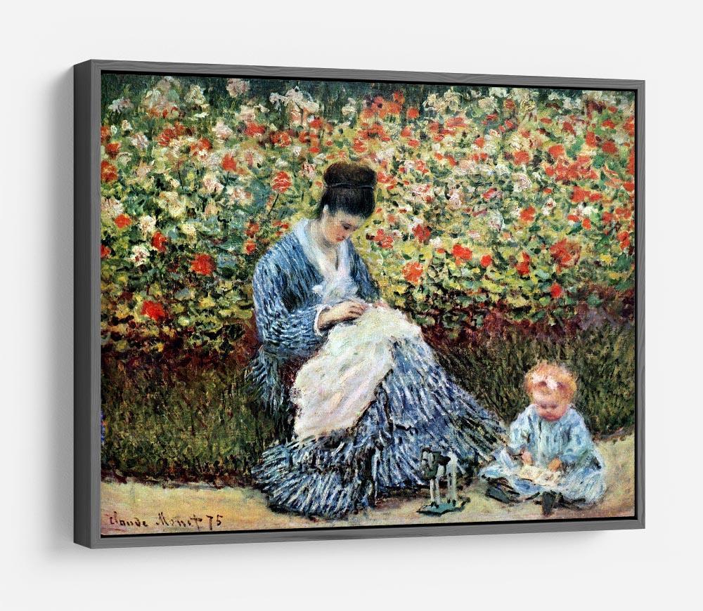 Madame Monet and child by Monet HD Metal Print
