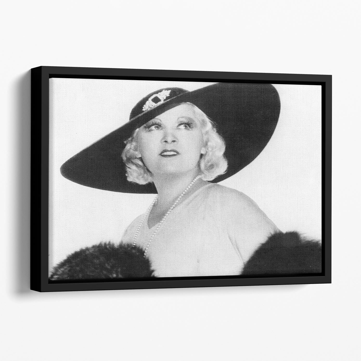 Mae West Floating Framed Canvas - Canvas Art Rocks - 1