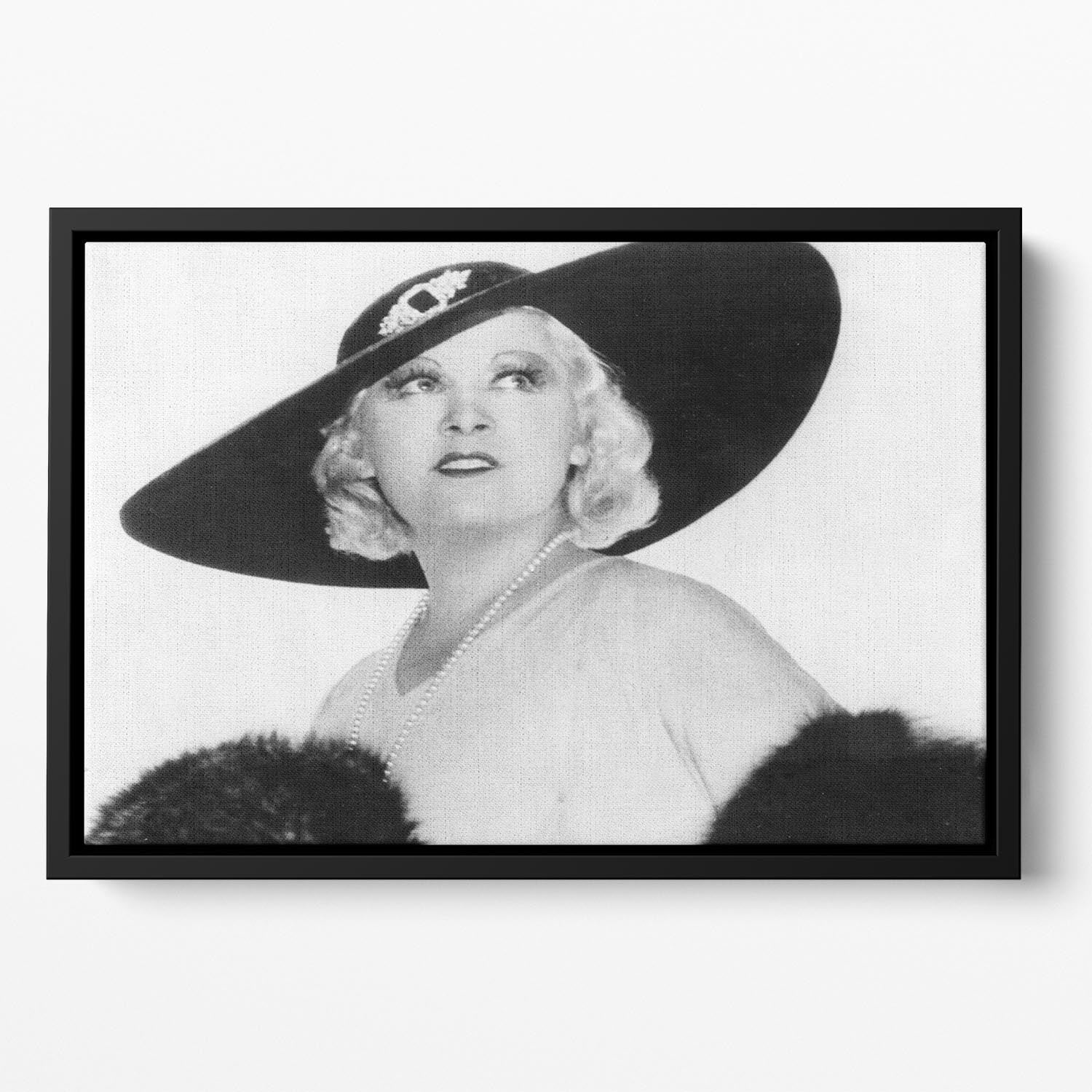 Mae West Floating Framed Canvas - Canvas Art Rocks - 2