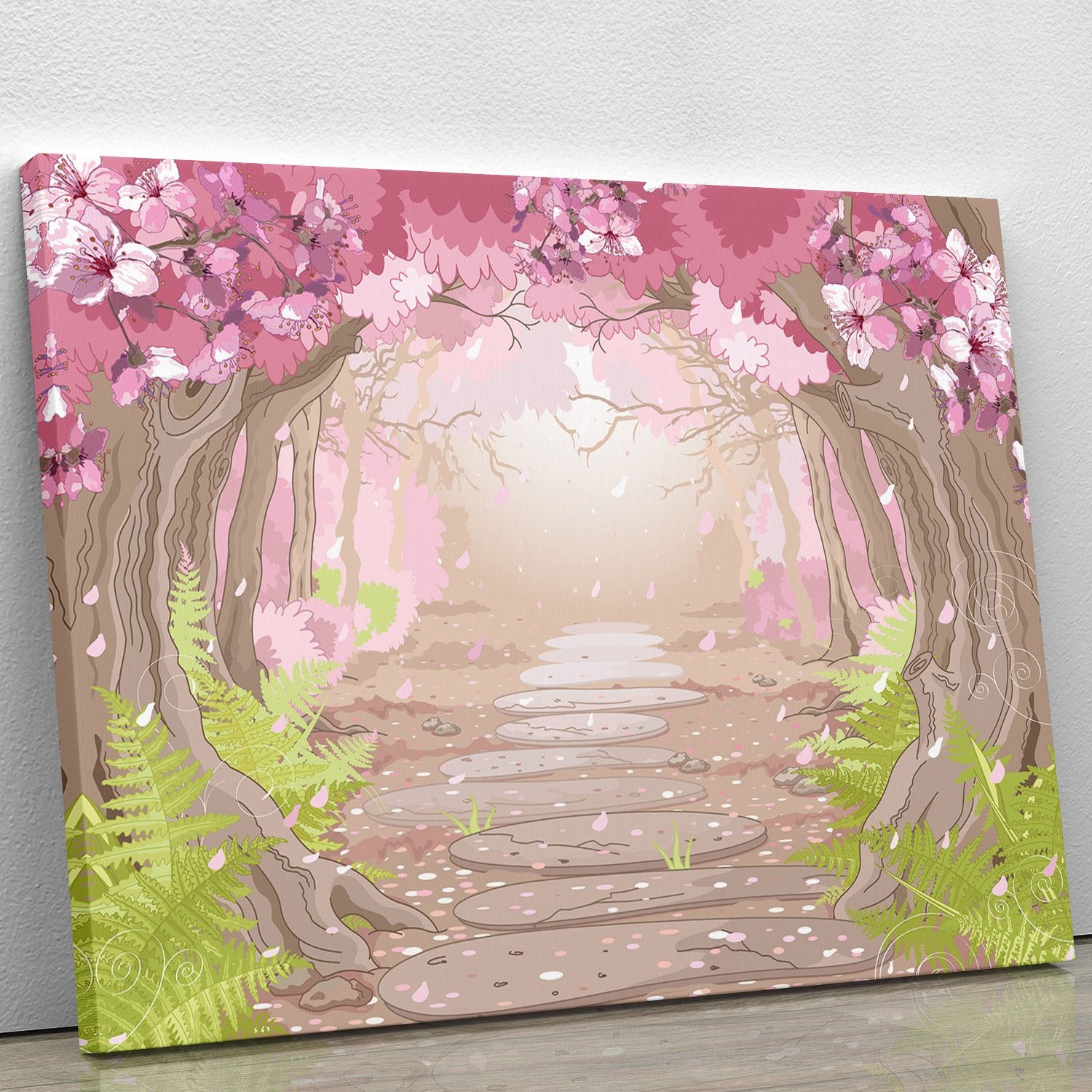 Magic spring forest Canvas Print or Poster