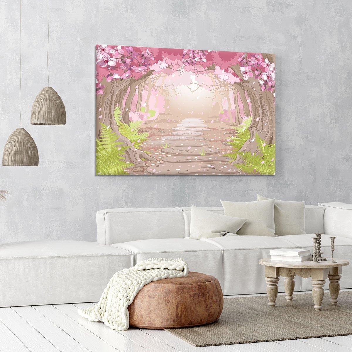 Magic spring forest Canvas Print or Poster