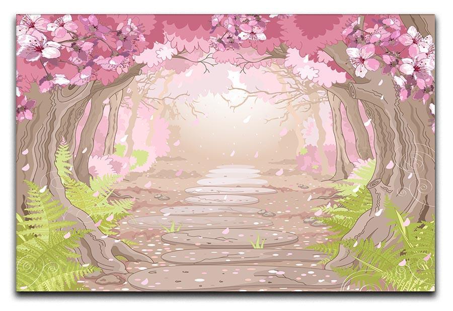 Magic spring forest Canvas Print or Poster  - Canvas Art Rocks - 1