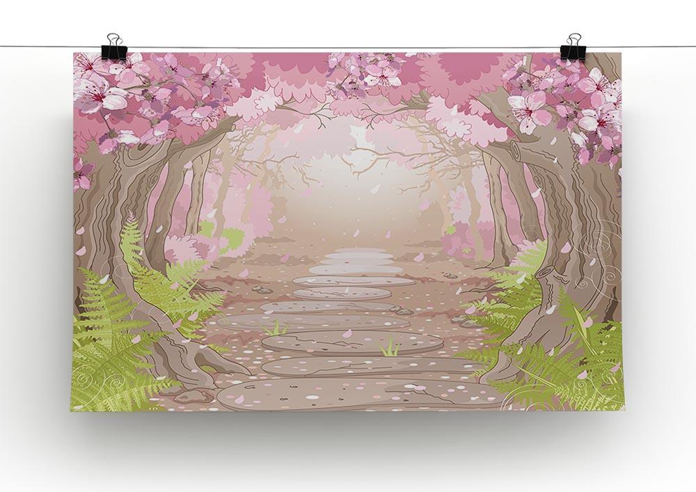 Magic spring forest Canvas Print or Poster - Canvas Art Rocks - 2