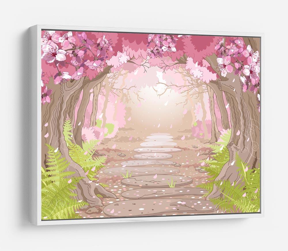 Magic spring forest HD Metal Print