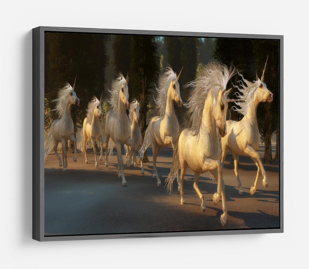 Magical Unicorn Forest HD Metal Print