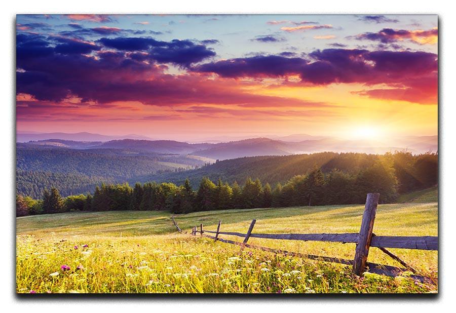 Majestic sunset in Carpathian Canvas Print or Poster  - Canvas Art Rocks - 1